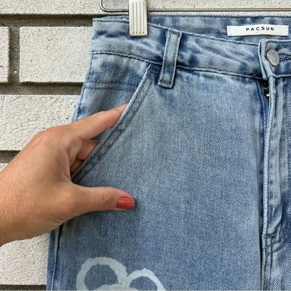 PacSun Daisy Boyfriend Carpenter Pants Jeans - Picture 11 of 15